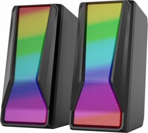 Głośniki komputerowe Marvo Marvo głośniki SG-274, 2.0, 6W, czarne, regulacja głośności, 150Hz-20kHz, RGB 3