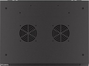 Szafa Lanberg Szafa wiszšca 19 cali 9U 600x450 drzwi perforowane (flat pack) czarna 11