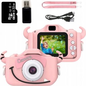 Aparat cyfrowy dla dzieci kamera gry + karta 32GB różowy 1