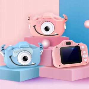 Aparat cyfrowy dla dzieci kamera gry + karta 32GB różowy 2