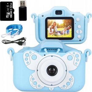 Aparat cyfrowy dla dzieci kamera gry + karta 32GB niebieski 1