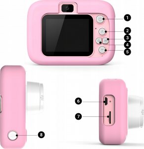 Aparat cyfrowy APARAT CYFROWY FOTOGRAFICZNY DLA DZIECI KAMERA ZABAWKA GRY 40Mpx+KARTA 32GB 13