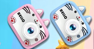 Aparat cyfrowy APARAT CYFROWY FOTOGRAFICZNY DLA DZIECI KAMERA ZABAWKA GRY 40Mpx+KARTA 32GB 14