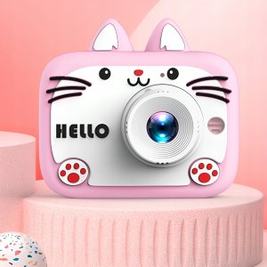 Aparat cyfrowy APARAT CYFROWY FOTOGRAFICZNY DLA DZIECI KAMERA ZABAWKA GRY 40Mpx+KARTA 32GB 3
