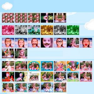 Aparat cyfrowy dla dzieci kamera zabawka 40Mpx + karta32GB niebieski 13