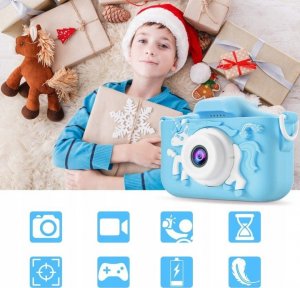 Aparat cyfrowy APARAT DLA DZIECI KAMERA ZABAWKA 40Mpx +KARTA 32GB 11