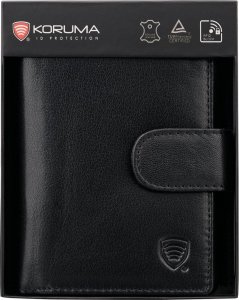 KORUMA Czarny portfel antyRFID - KORUMA (SM-904GBL) Uniwersalny 1