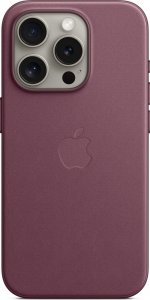 Apple Etui Apple FineWoven na iPhone 15 Pro MagSafe rubinowa morwa 1