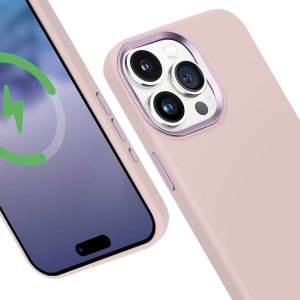 Crong Etui Color Cover LUX Magnetic iPhone 15 Pro MagSafe Różowe 3