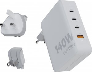 Xtorm Adapter podróżny GaN Ultra 140W wtyczki EU,US,UK + kabel USB-C PD 2
