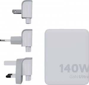 Xtorm Adapter podróżny GaN Ultra 140W wtyczki EU,US,UK + kabel USB-C PD 21