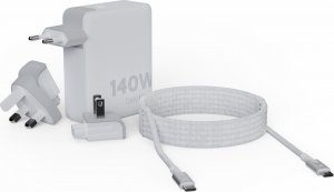 Xtorm Adapter podróżny GaN Ultra 140W wtyczki EU,US,UK + kabel USB-C PD 4