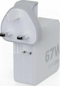 Xtorm Adapter podróżny GaN Ultra 67W wtyczki EU,US,UK + kabel USB-C PD 15