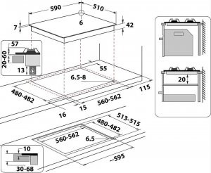Płyta grzewcza Whirlpool AKTL 629/NB1 5