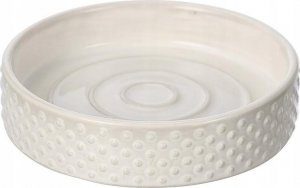 Sepio Ceramiczna mydelniczka biała łazienkowa pod prysznic wytrzymała stylowa 1