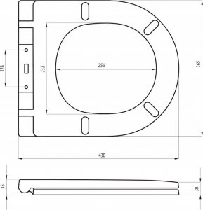 Deska sedesowa Sepio Deska klozetowa sedesowa antybakteryjna wolnoopadająca wypinana biała 4