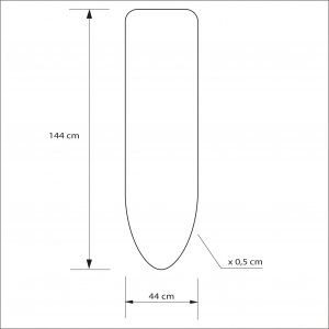Sepio Nowoczesny pokrowiec na deskę do prasowania 144x44 3