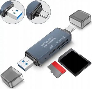 Czytnik Zenwire Czytnik Kart Pamięci SD USB 3.0 USB-C Adapter 4w1 SD + MICRO SD TF 5 Gb/s do 2TB 1