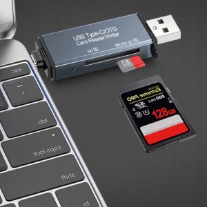 Czytnik Zenwire Czytnik Kart Pamięci SD USB 3.0 USB-C Adapter 4w1 SD + MICRO SD TF 5 Gb/s do 2TB 3