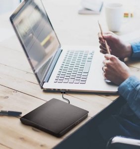 Odtwarzacz DVD Zenwire Zewnętrzny Przenośny Napęd DVD CD USB 3.0 Nagrywarka Odtwarzacz płyt CD/DVD do laptopa komputera 2