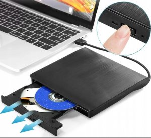 Odtwarzacz DVD Zenwire Zewnętrzny Przenośny Napęd DVD CD USB 3.0 Nagrywarka Odtwarzacz płyt CD/DVD do laptopa komputera 3