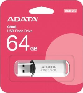 Pendrive ADATA Pendrive C906 64GB USB2.0 biały 1