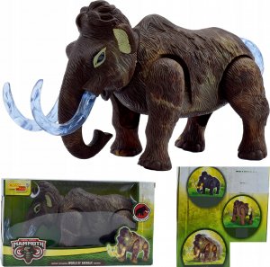 Skleplolki INTERAKTYWNY DINOZAUR MAMUT CHODZI DŹWIĘK ŚWIECI 3