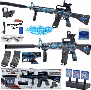 Skleplolki BEZPIECZNY OGROMNY KARABIN AUTOMAT KULKI ŻELOWE PISTOLET TARCZA 6