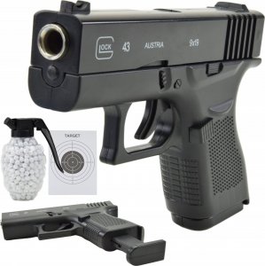 Skleplolki Pistolet Glock ASG z metalu + 800 kulek 1
