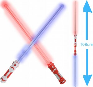 Skleplolki MIECZ DŹWIĘKOWY ŚWIETLNY WIELKI PODWÓJNY WOJOWNIK 9