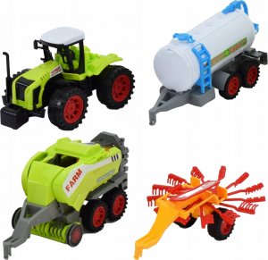 Skleplolki TRAKTOR CIĄGNIK PRZYCZEPY ZABAWKA ZESTAW FARMER 2