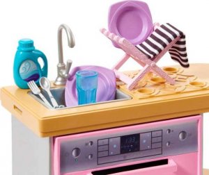 Mattel Barbie Meble kuchenne + akcesoria (HJV34) 4