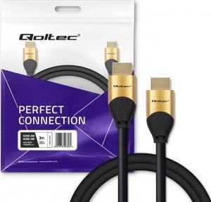 Kabel Qoltec HDMI - HDMI 3m czarny (50356) 5