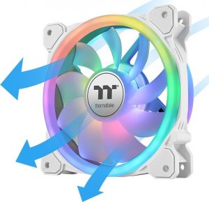 Wentylator Thermaltake SWAFAN 12 RGB Snow 3-pack + Hub (CL-F145-PL12SW-A) 4