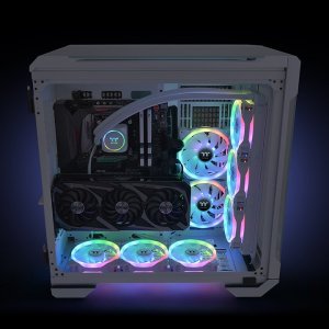 Wentylator Thermaltake SWAFAN 12 RGB Snow 3-pack + Hub (CL-F145-PL12SW-A) 7