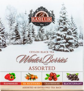 Basilur Basilur WINTER BERRIES ASSORTED zestaw 4 smaków ŻURAWINA PORZECZKA 40 x 2 g 2