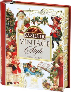 Basilur Basilur VINTAGE STYLE BOOK czarna herbata ŚWIĄTECZNA z WANILIĄ puszka 5 x 2 g 2
