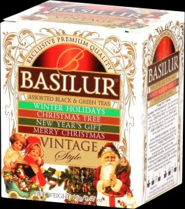 Basilur Basilur VINTAGE STYLE zestaw herbat 4 SMAKI PREZENT na święta - 25 szt. 1