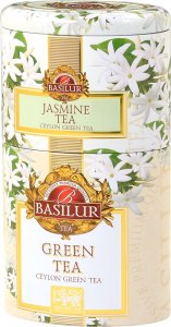 Basilur Basilur JASMINE & GREEN herbata zielona 2w1 JAŚMINOWA puszka - 100 g 1