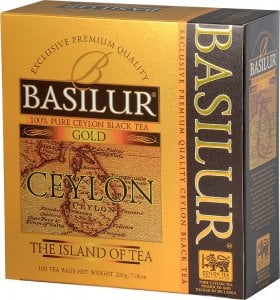 Basilur Basilur GOLD czarna herbata cejlońska TOREBKI ekspresowa - 100 x 2 g 1