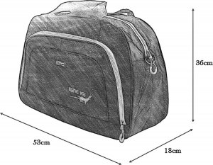 Profi Seller TORBA PODRÓŻNA TURYSTYCZNA SPORTOWA 34L MODEL: 1082 CZARNA 6