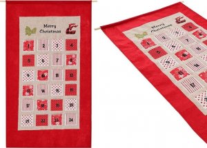 Kalendarz adwentowy Saska Garden 56x87cm czerwony 1