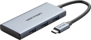 HUB USB Vention Hub USB-C do HDMI, 3x USB 3.0, SD, TF Vention TOOHB 0,15m Szary 1