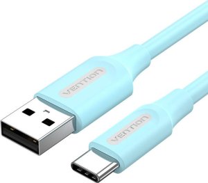 Kabel USB Vention Kabel USB 2.0 A do USB-C 3A 1,5m Vention COKSG jasnoniebieski 1