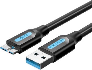 Kabel USB Vention Kabel USB 3.0 A do Micro-B Vention COPBD 0,5m czarny PVC 1