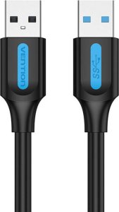 Kabel USB Vention Kabel USB 3.0 Vention CONBI 3m czarny PVC 1