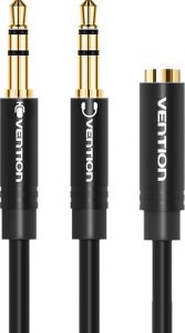 Kabel Vention Kabel audio 2x 3,5mm 0,3m Vention BBUBY czarny 1