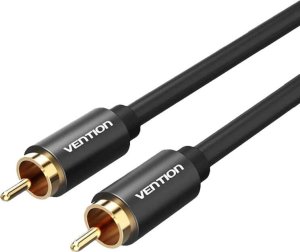 Kabel Vention Kabel audio RCA 1m Vention VAB-R09-B100 metalowy czarny 1