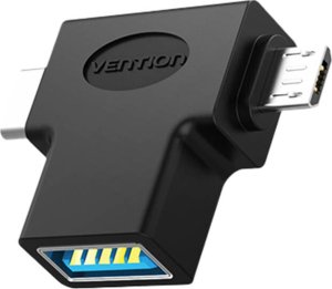 Adapter USB Vention Adapter OTG USB do USB-C i micro USB Vention CDIB0 3