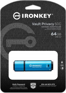 Pendrive Kingston IronKey Vault Privacy 50, 64 GB  (IKVP50C/64GB) 3